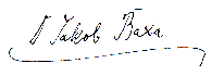 Jakob Baxa - Unterschrift